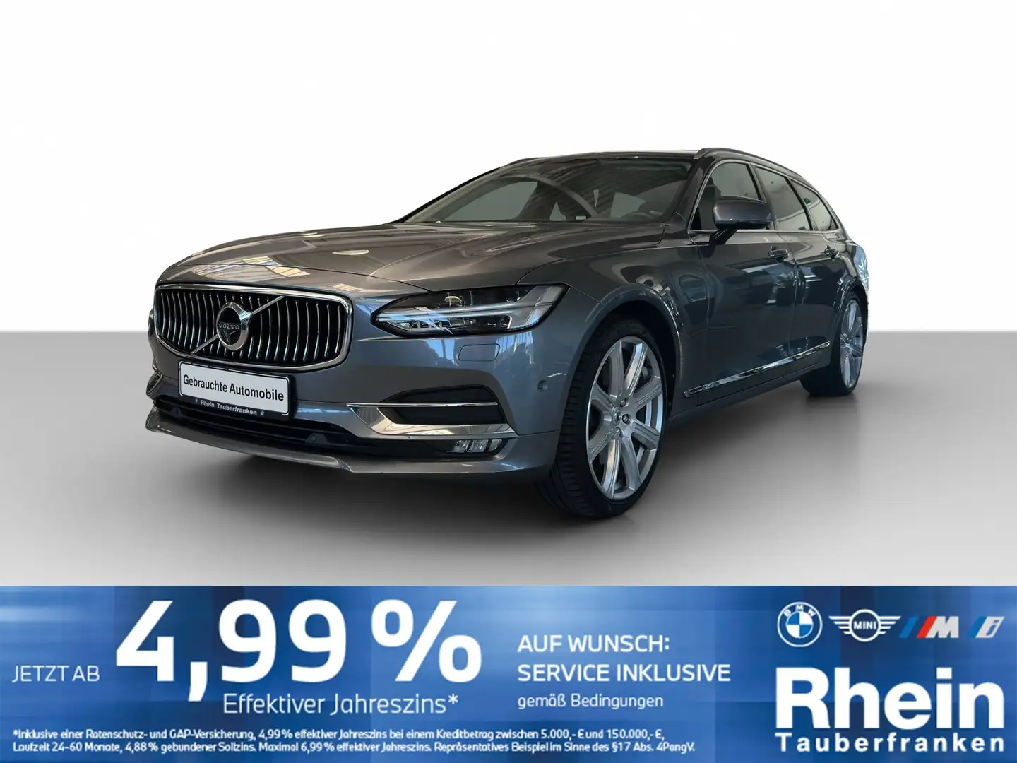 Volvo V90 D5 Inscription HUD*360*PANO*CD*B&W*4xAC* Grau - 1