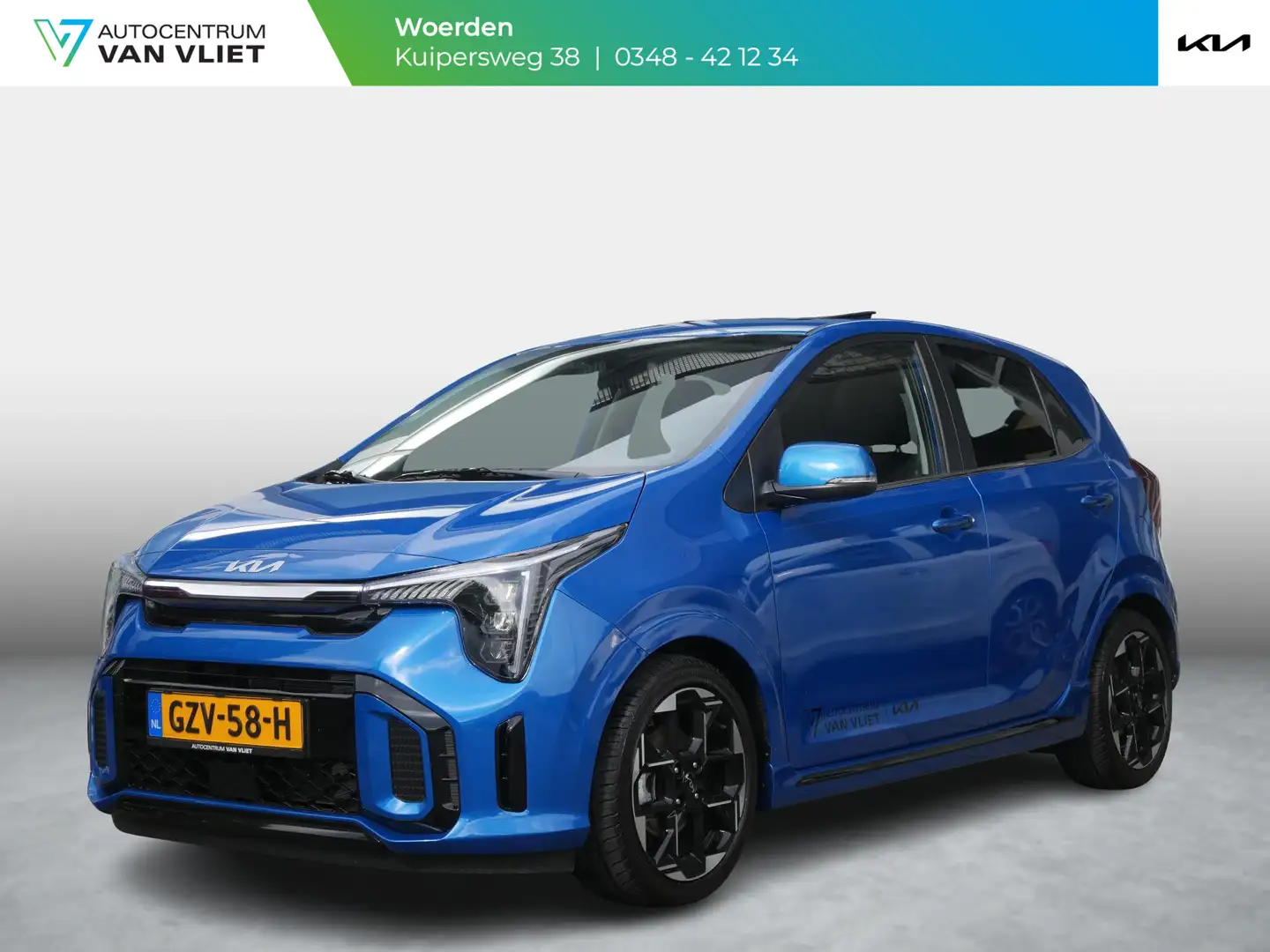 Kia Picanto 1.0 DPI GT-Line | Cruise | Clima | Carplay | Camer Blauw - 1