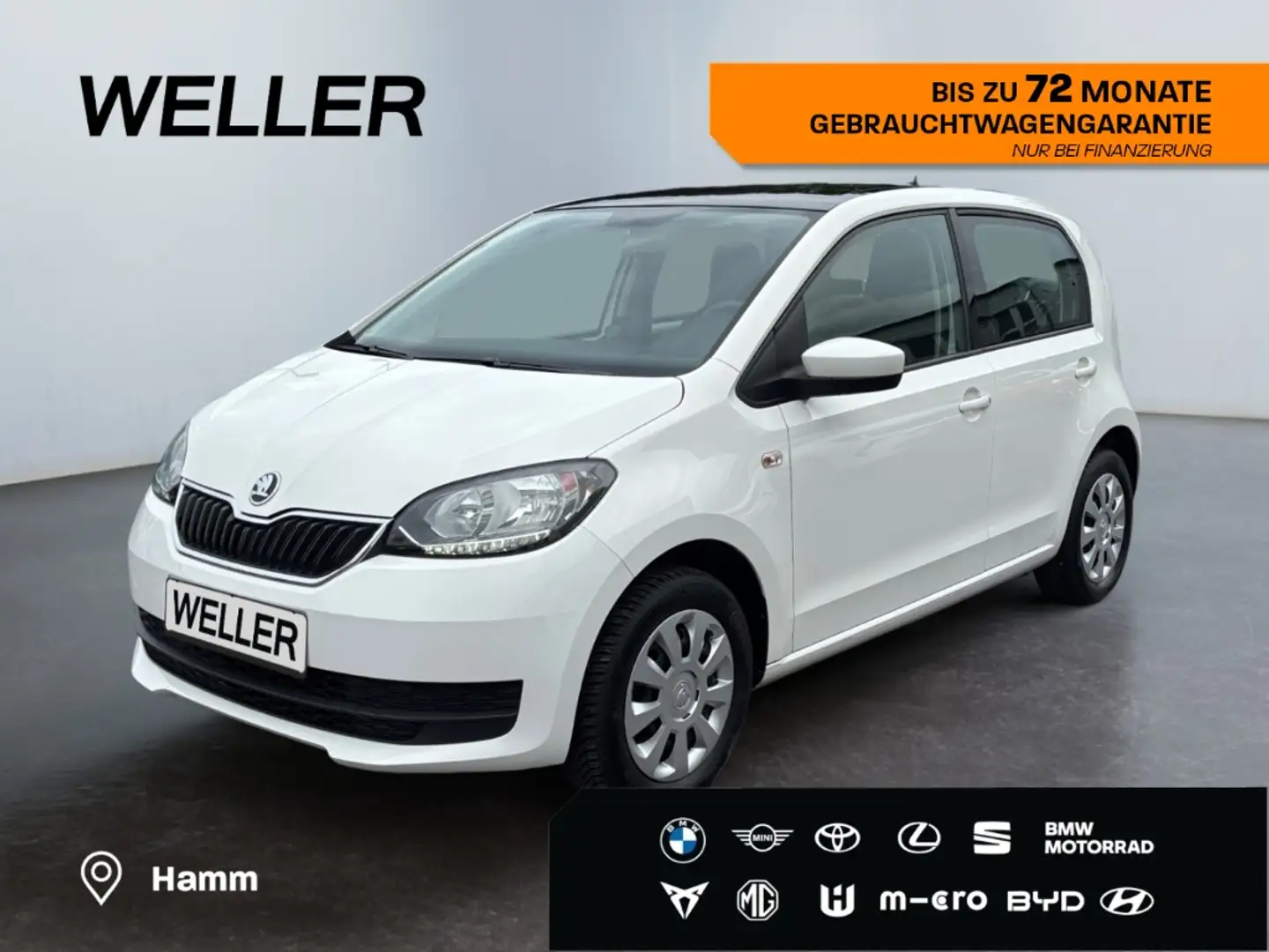 Skoda Citigo 1.0 Green tec Ambition *Schiebedach*Klima* Weiß - 1