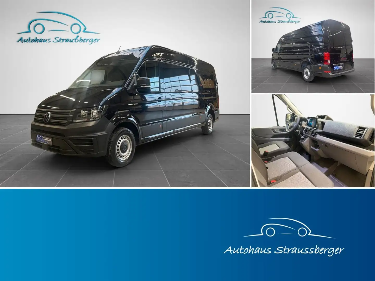 Volkswagen Crafter Kasten 35 lang Hochdach FWD Holzboden Schwarz - 1