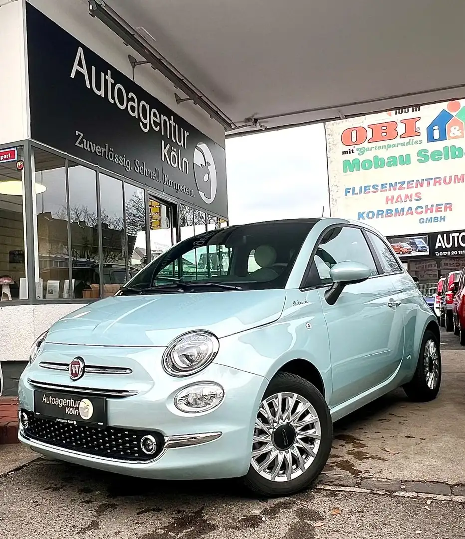 Fiat 500 Dolcevita*3.695KM*PANO*NAVI*PDC*KLI*1-J GAR* Blau - 1