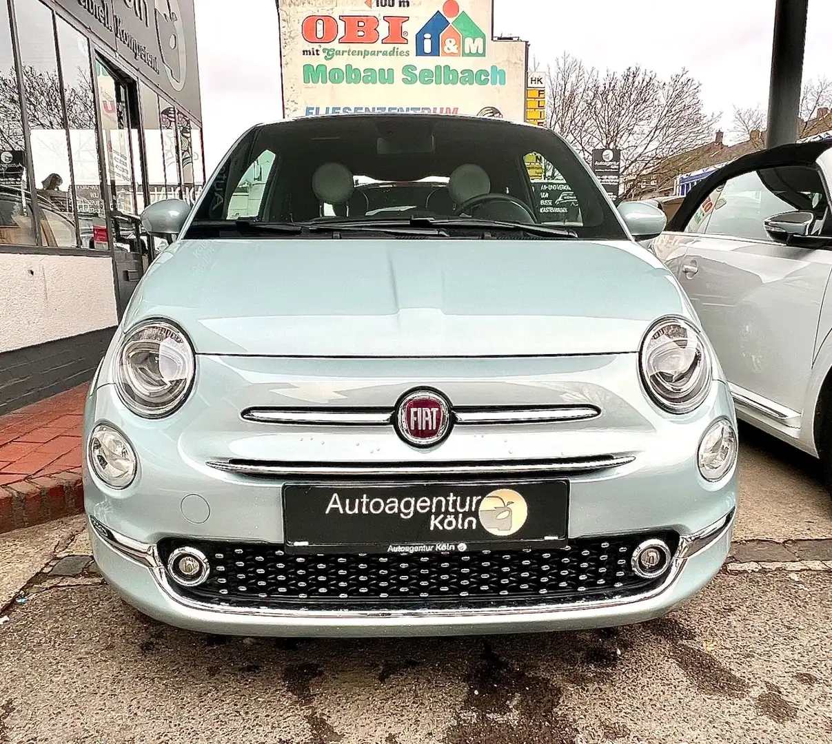 Fiat 500 Dolcevita*3.695KM*PANO*NAVI*PDC*KLI*1-J GAR* Blau - 2