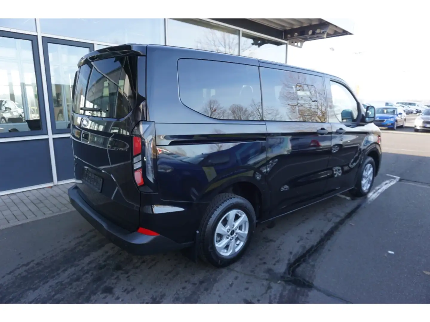 Ford Transit Custom 2.0D-Auto-8Sitze-Navi-Winterpak-2xSchiebetür-LED-E Schwarz - 2