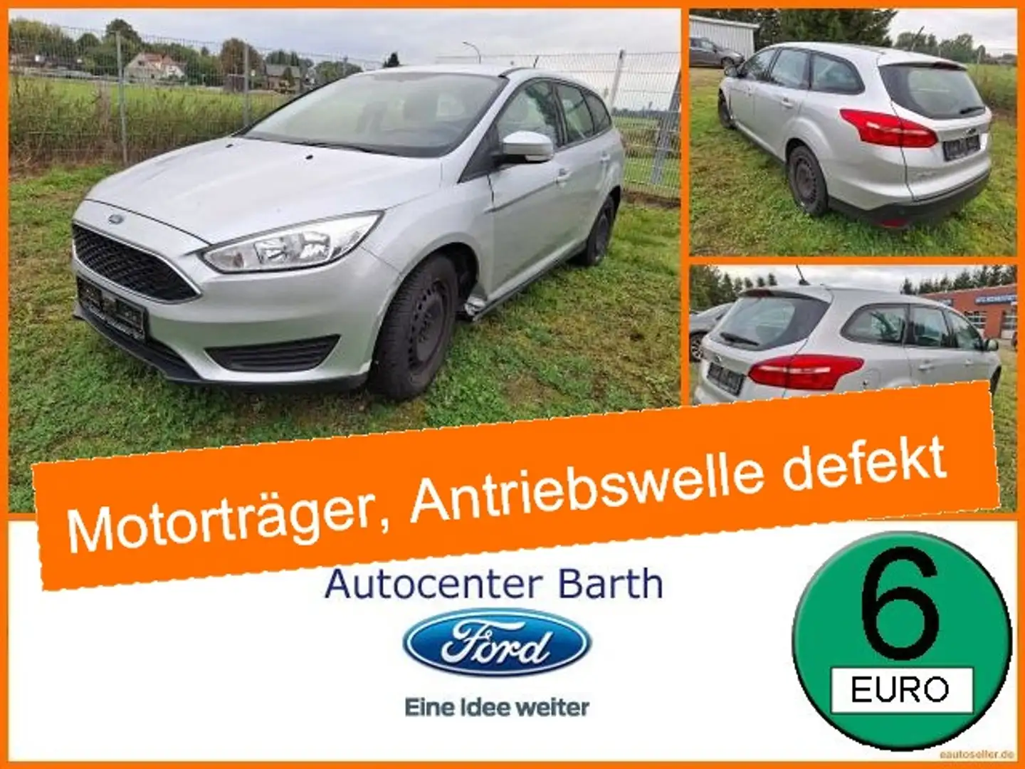 Ford Focus 1.5 TDCi ECOnetic Motorträger, Antriebswelle Kotfl Silber - 1