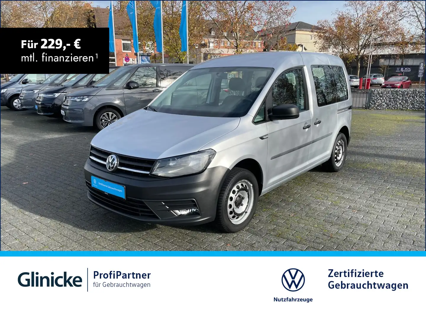 Volkswagen Caddy 1.4 TSI DSG H.flügeltüren Klima SHZ Silber - 1