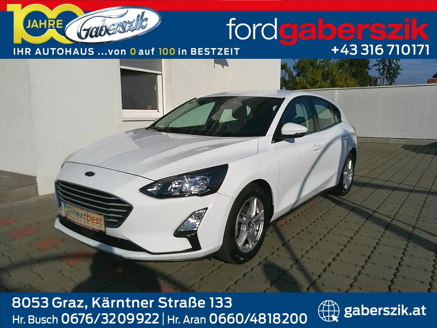 Ford Focus 1,0 EcoBoost Cool & Connect Blanc - 1