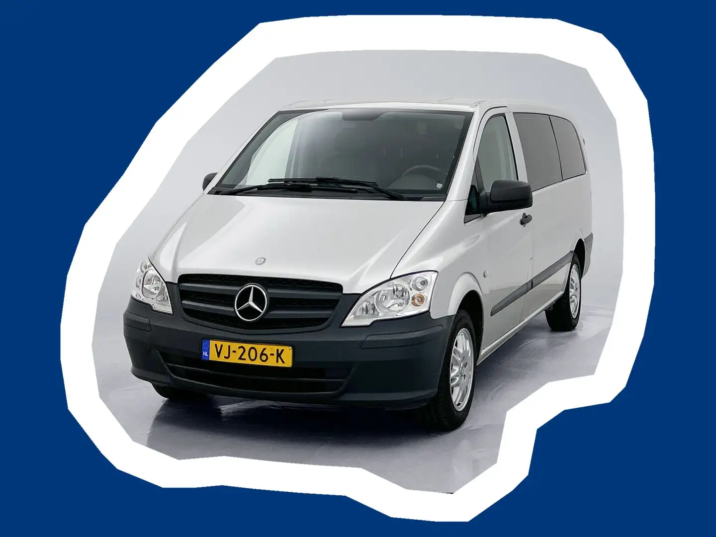 Mercedes-Benz Vito 113 CDI DC Lang Dubbele Cabine Trekhaak Betimmerin Argent - 1