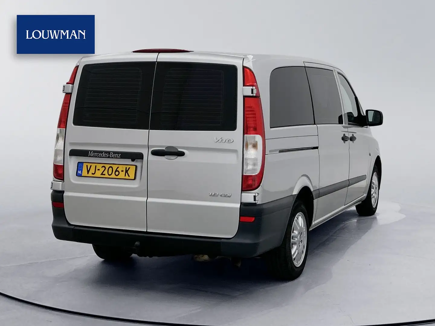 Mercedes-Benz Vito 113 CDI DC Lang Dubbele Cabine Trekhaak Betimmerin Argent - 2