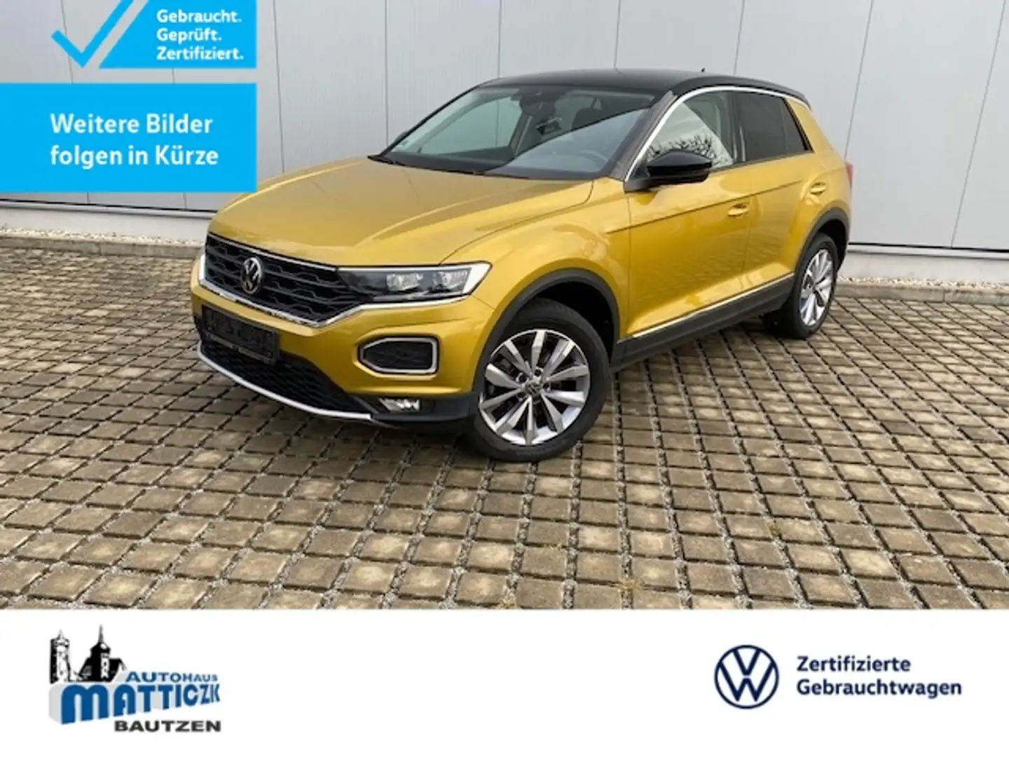 Volkswagen T-Roc 2.0 TDI 4Motion DSG Style LED/17-ZOLL/ASSISTENT/N Gelb - 1