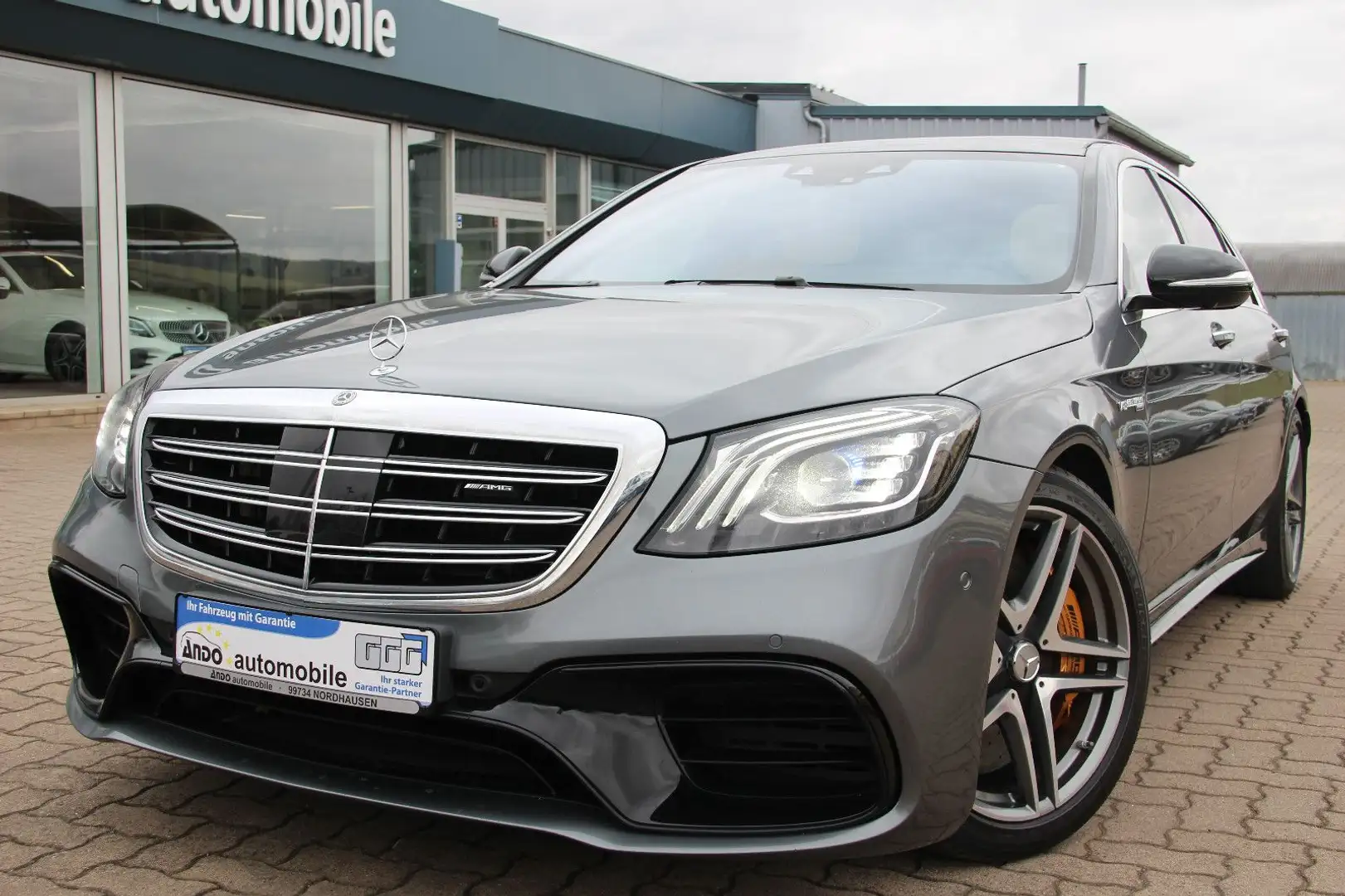 Mercedes-Benz S 63 AMG 4Matic+ Lang KERAMIK/HUD/ACC/BURMESTER Gris - 1