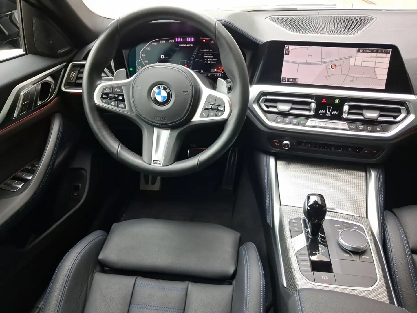 BMW 440 Mi xDr Gran Coupé Laser Navi H&K ParkAsPl Gris - 2