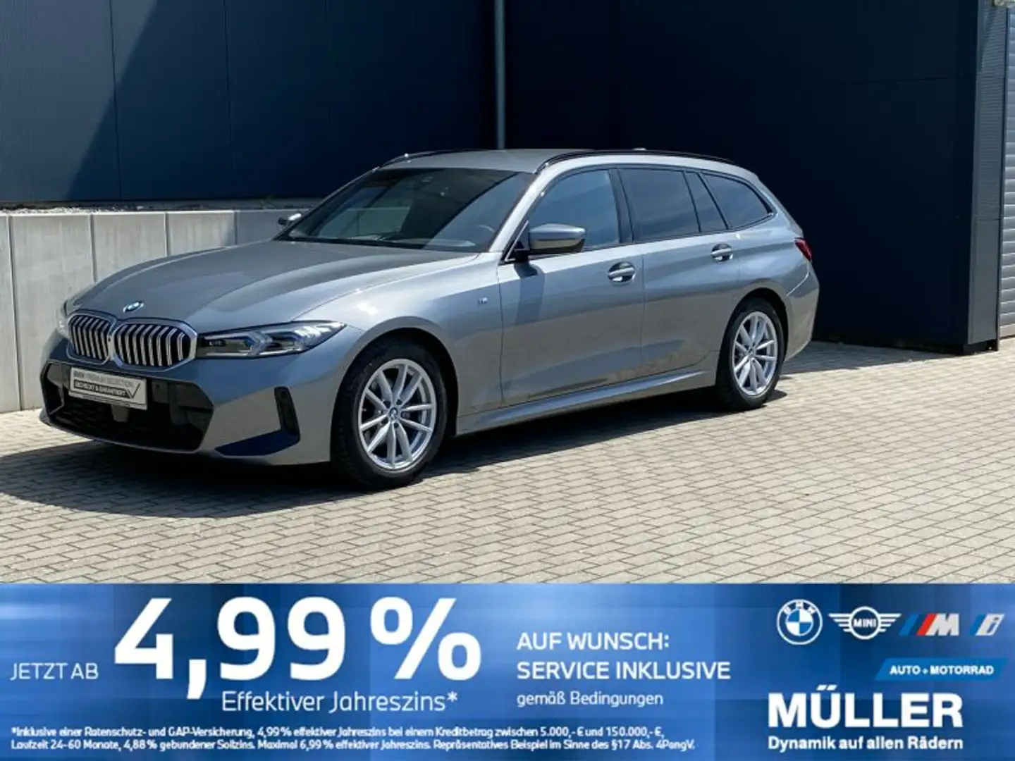 BMW 320 d SAG Touring M Sport FaceliftII/ACC/360/LED+ Face Grau - 1