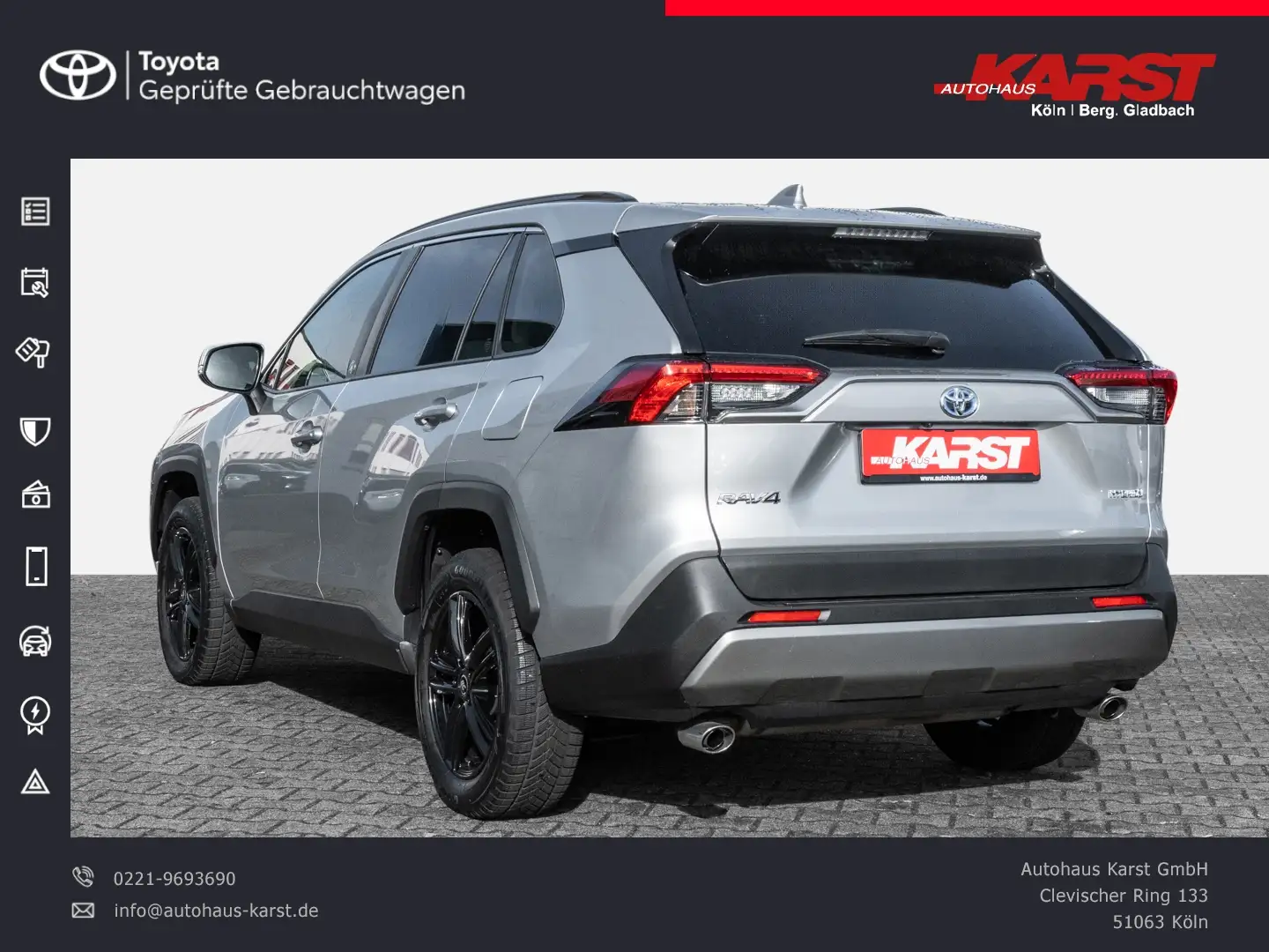 Toyota RAV 4 2.5l Hybrid Team D *WENIG-KM, TOP-ZUSTAND* Срібний - 2