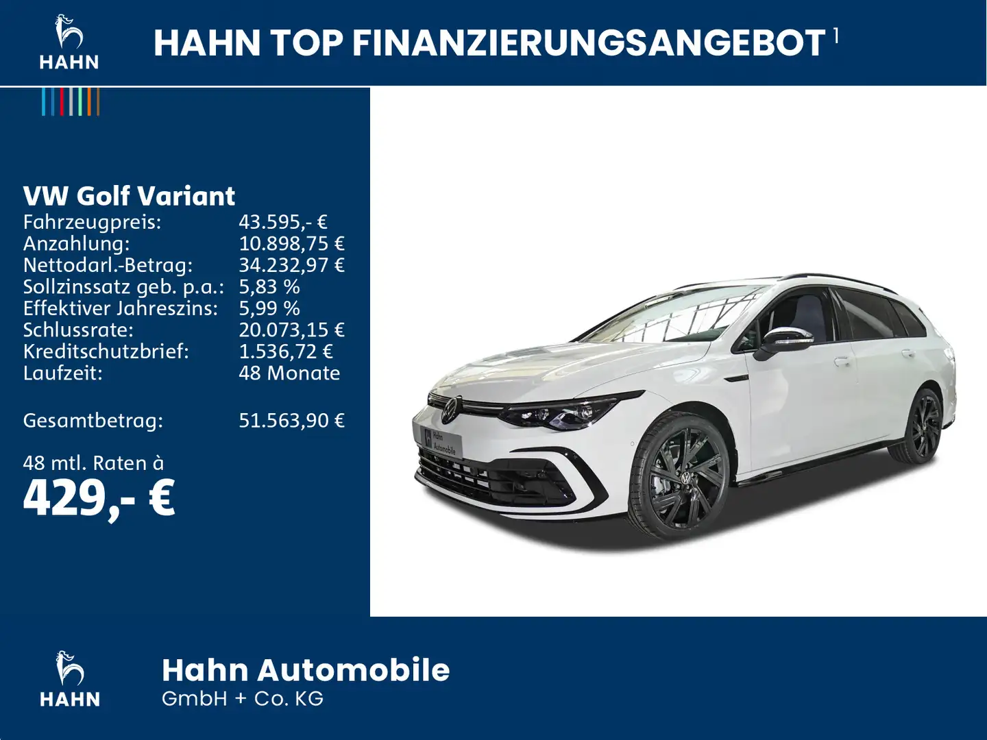Volkswagen Golf Variant R-Line 2,0l TSI 190PS 4MOTION DSG P Weiß - 2