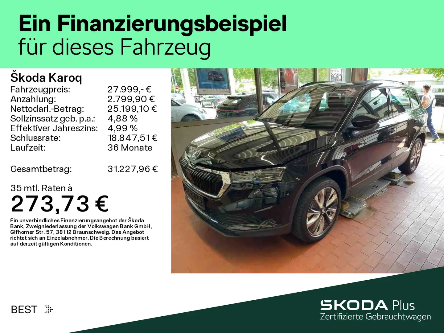 Skoda Karoq 1.5 TSI DSG STYLE*MATRIX*KESSY*AHK*PDC*SHZ Noir - 2