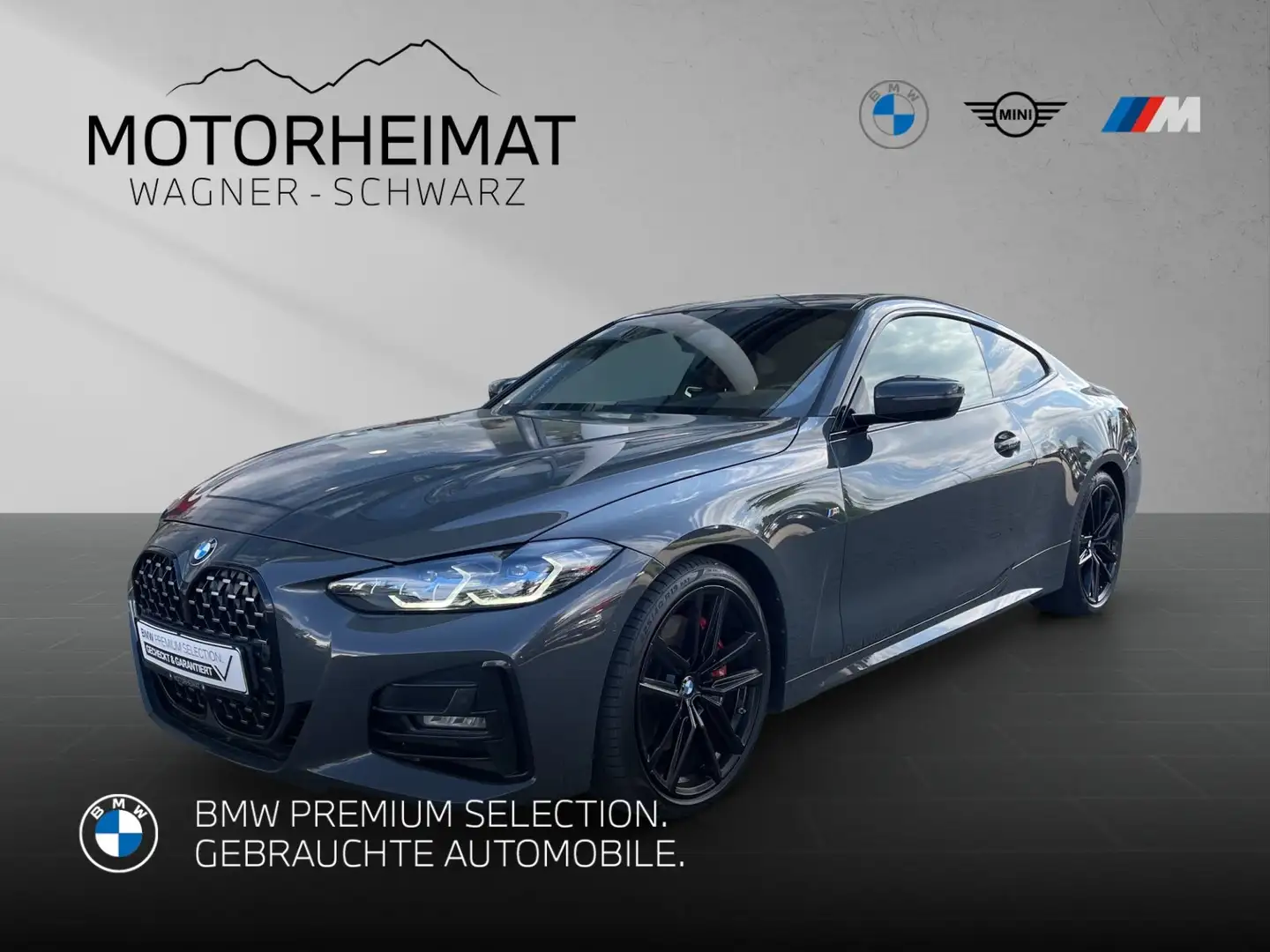 BMW 420 d Coupé M Sport 19" Sportbr. rot Carbon Leder Gris - 1