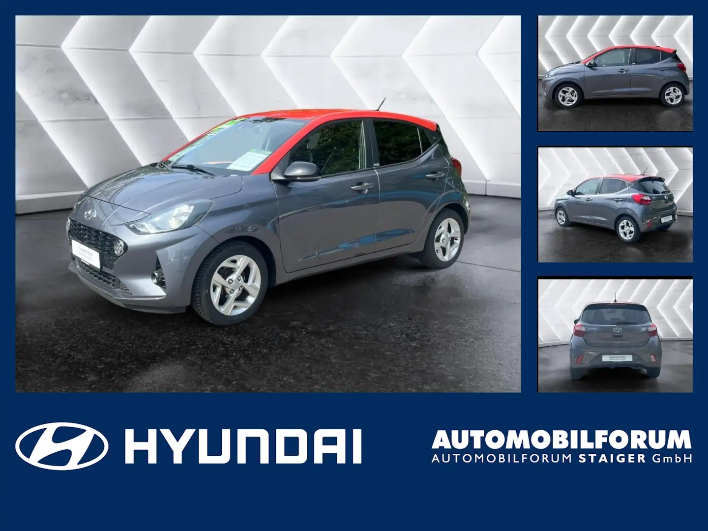 Hyundai i10 1.0 Intro Edition Matrix DynLicht Kam. LM Rood - 1