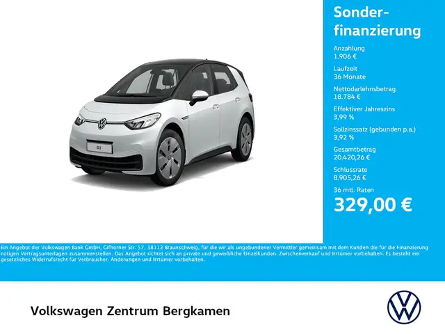 2022 Volkswagen Id.3 in White for sale