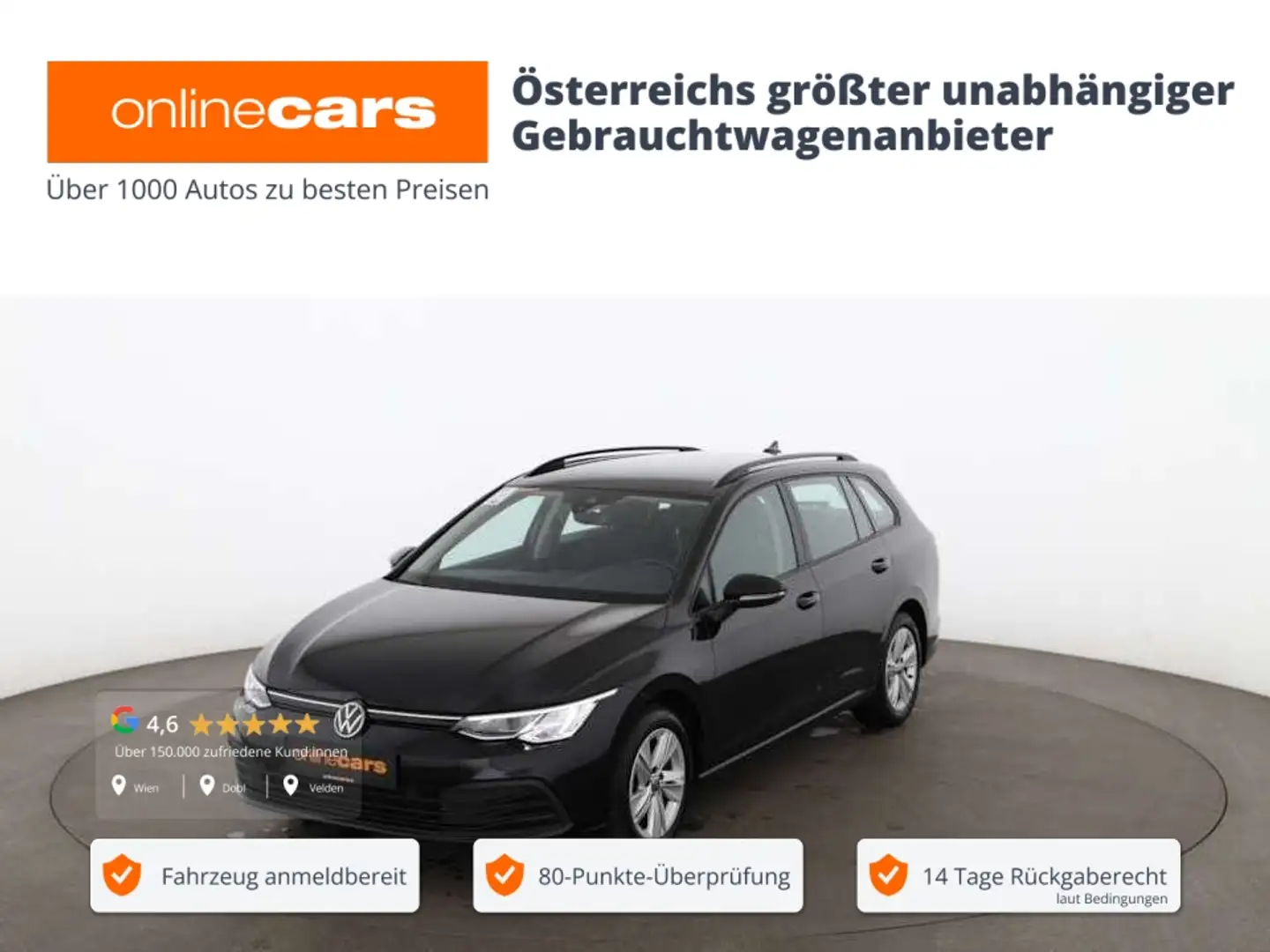 Volkswagen Golf Variant Golf VIII Variant 1.5 eTSI Life Aut LED AHK RADAR Schwarz - 1