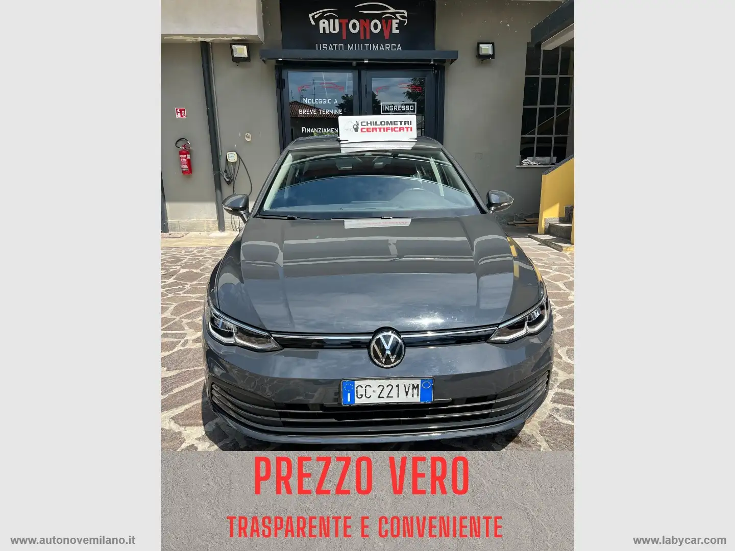 Volkswagen Golf 1.0 TSI EVO Life PREZZO REALE-NEOPATENTATI-WWW.AUT Grigio - 1