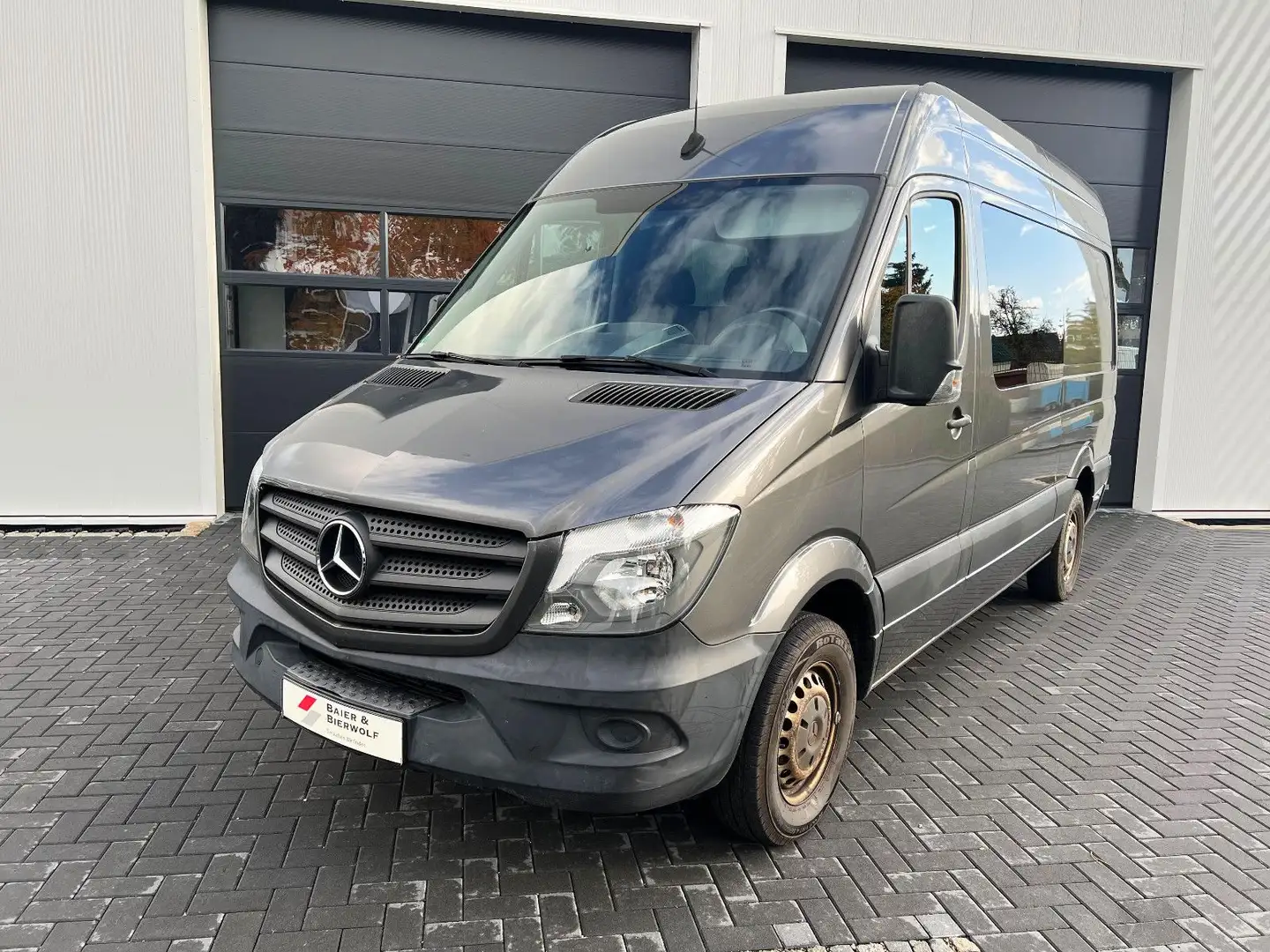 Mercedes-Benz Sprinter II Kasten 214 CDI Klima Sitzheizung AHK Grijs - 2