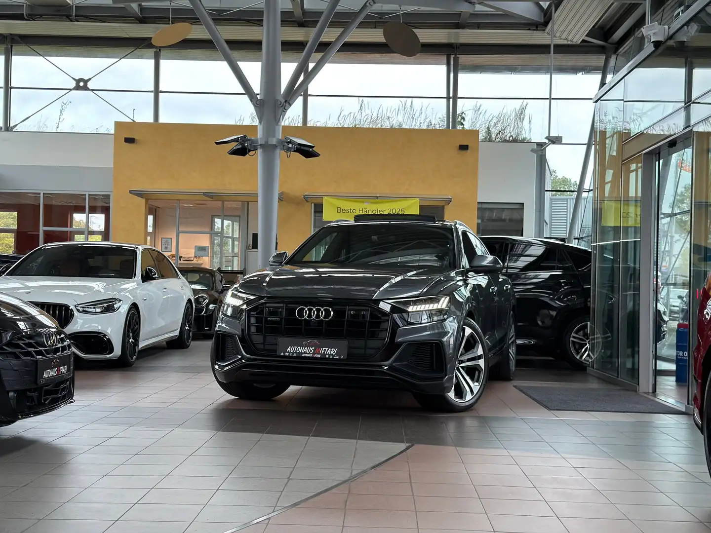 Audi Q8 50 TDI S line Matrix S-Sitze B&O Pano HUD 360° Grau - 1