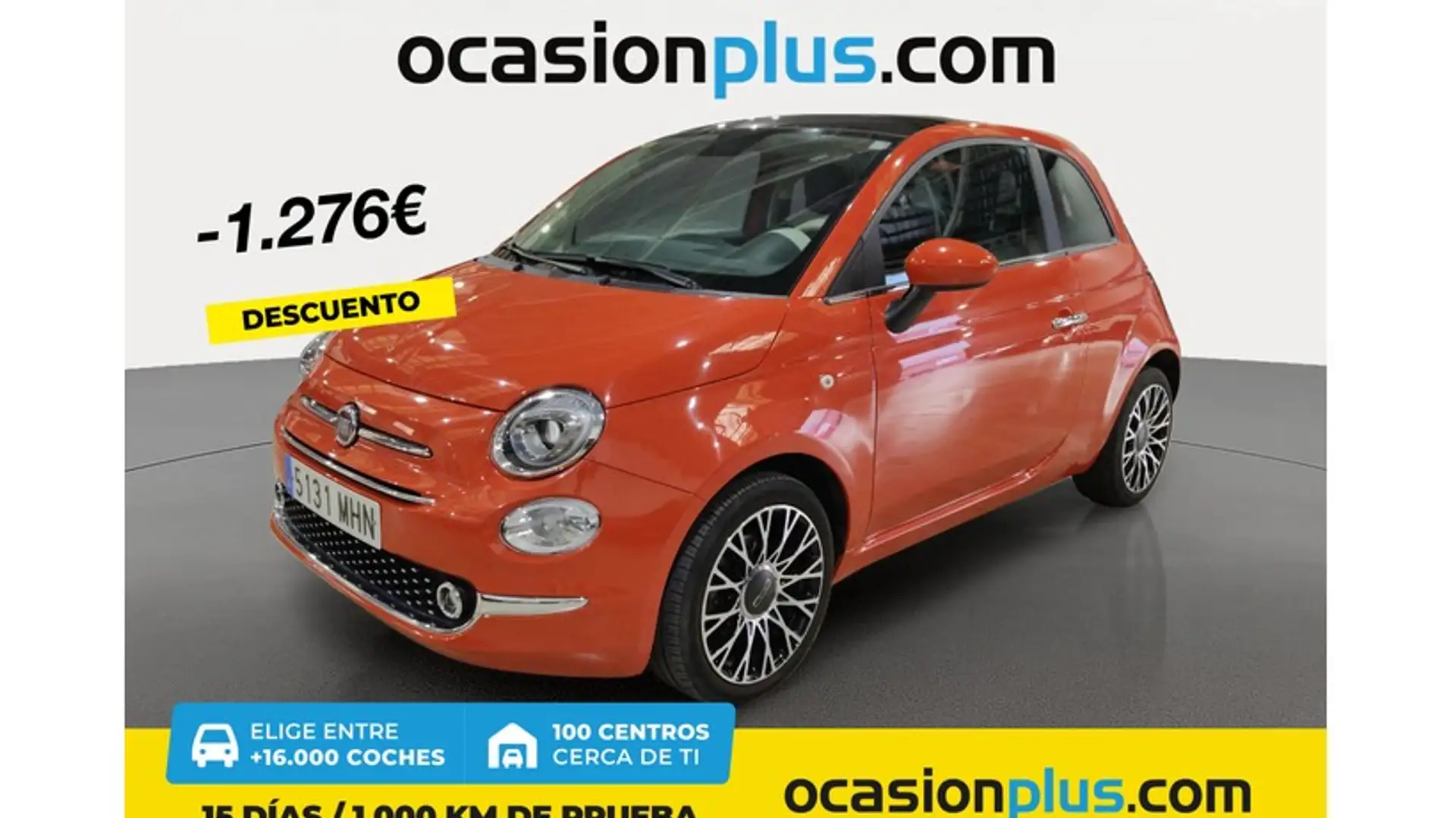 Fiat 500 1.0 Hybrid Dolcevita 52kW Orange - 1