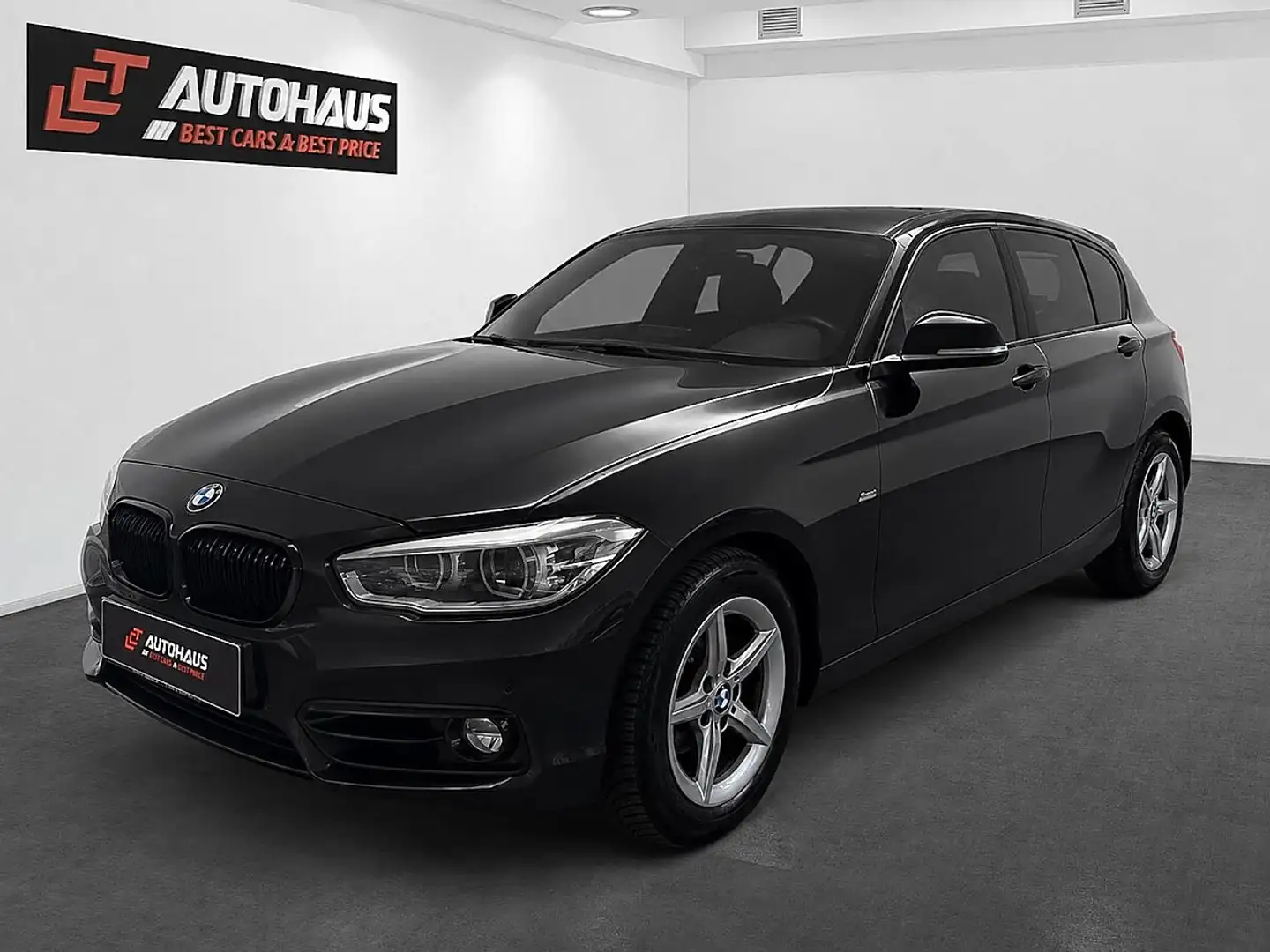 BMW 118 d Sport Line Aut. | 1.BESITZ | PICKERL BIS 01/2... Schwarz - 1