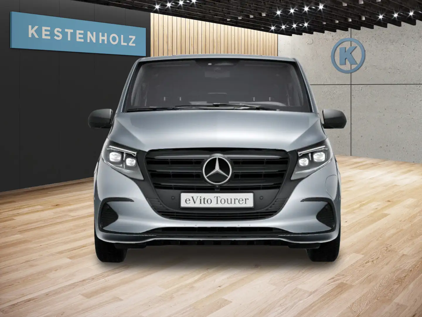 Mercedes-Benz Vito eVito 129 Tourer PRO Lang *KAMERA*SHZ*NAVI*LED* Silber - 2