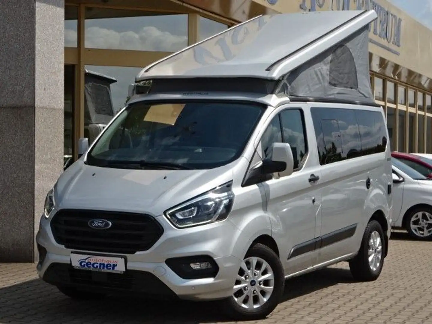 Ford Nugget 185PS Autm. Aufstelldach Xenon Navi AHK Silber - 2