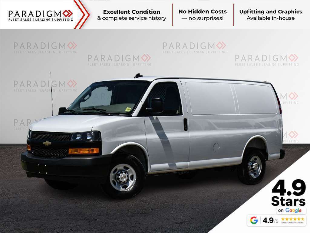 White 2025 Chevrolet Express Cargo Van Rear-Wheel Drive Automatic