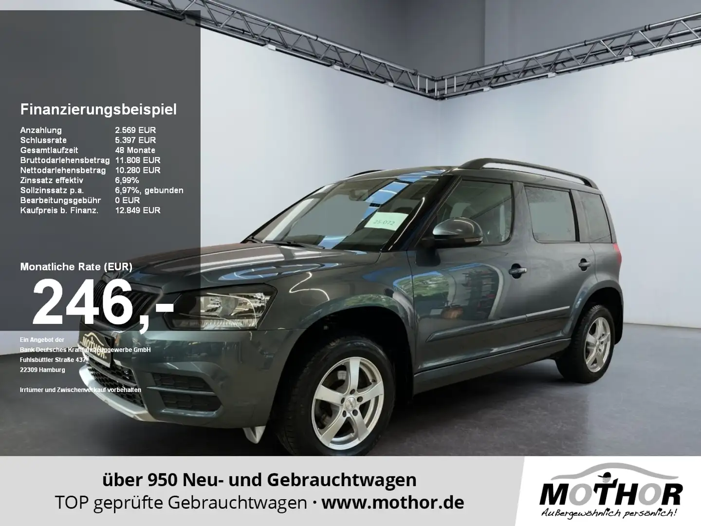 Skoda Yeti Cool Edition 1.2 TSI Green tec Sitzheizung Grau - 1