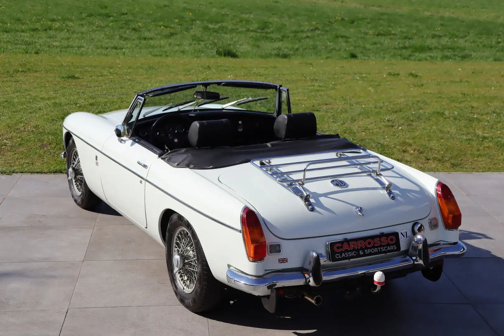 MG B Roadster Wit - 2