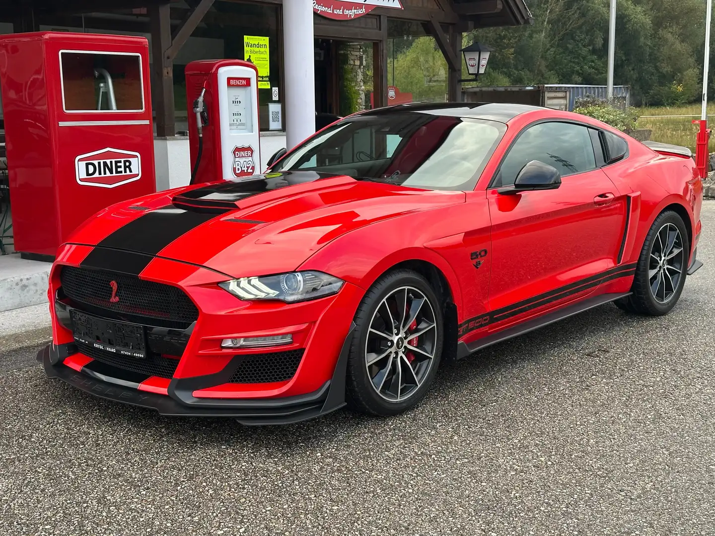 Ford Mustang Mustang 5,0 V8 GT Aut. //GT 500 // Rouge - 1