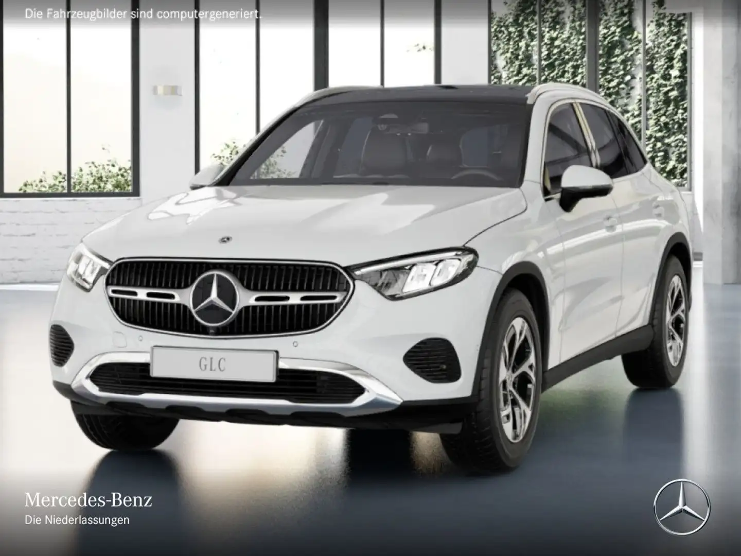 Mercedes-Benz GLC 200 4M AVANTG+PANO+360+AHK+LED+TOTW+KEYLESS+9G Weiß - 2