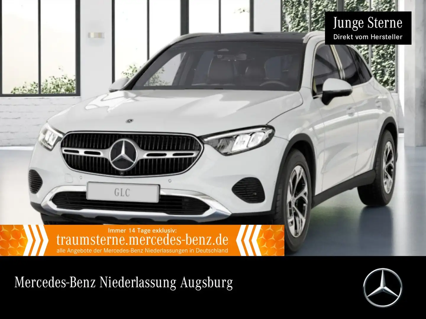 Mercedes-Benz GLC 200 4M AVANTG+PANO+360+AHK+LED+TOTW+KEYLESS+9G Weiß - 1