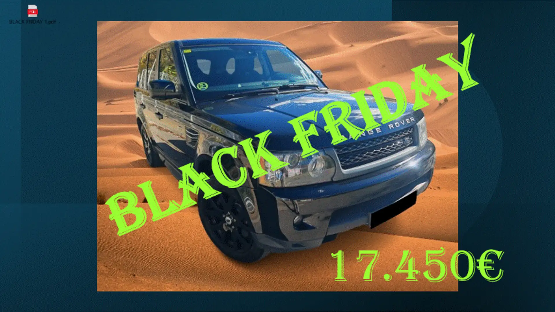 Land Rover Range Rover Sport 3.0TDV6 S Aut. Negro - 1