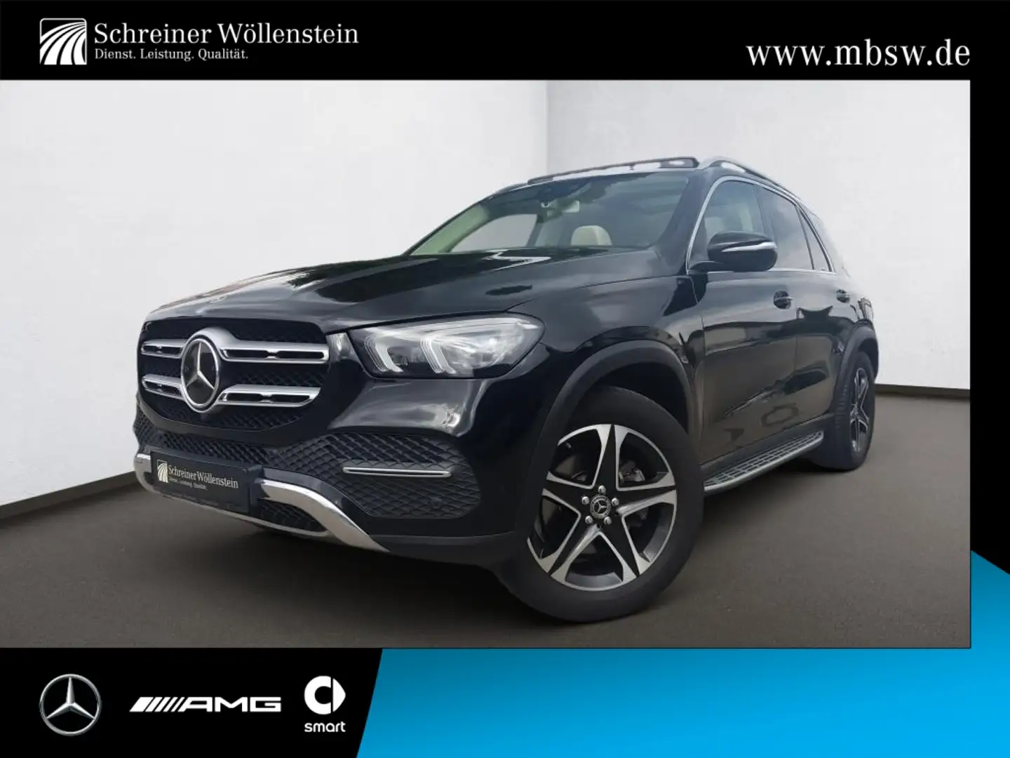 Mercedes-Benz GLE 400 d 4M Pano*AHK*Ambi*FAP*7Sitz*Stdhzg*360K Schwarz - 1