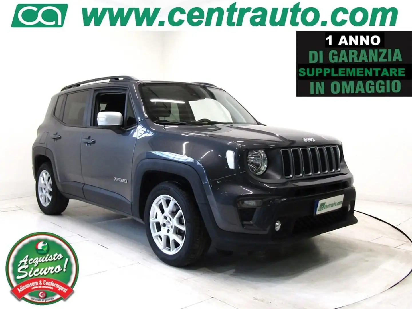Jeep Renegade 1.5 Turbo T4 MHEV DCT 130CV 2WD AUT. Grau - 1