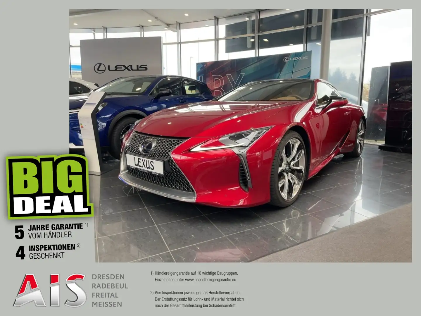 Lexus LC 500 h HUD*Navi*ACC*KAM*SHZ*DAB Rot - 1