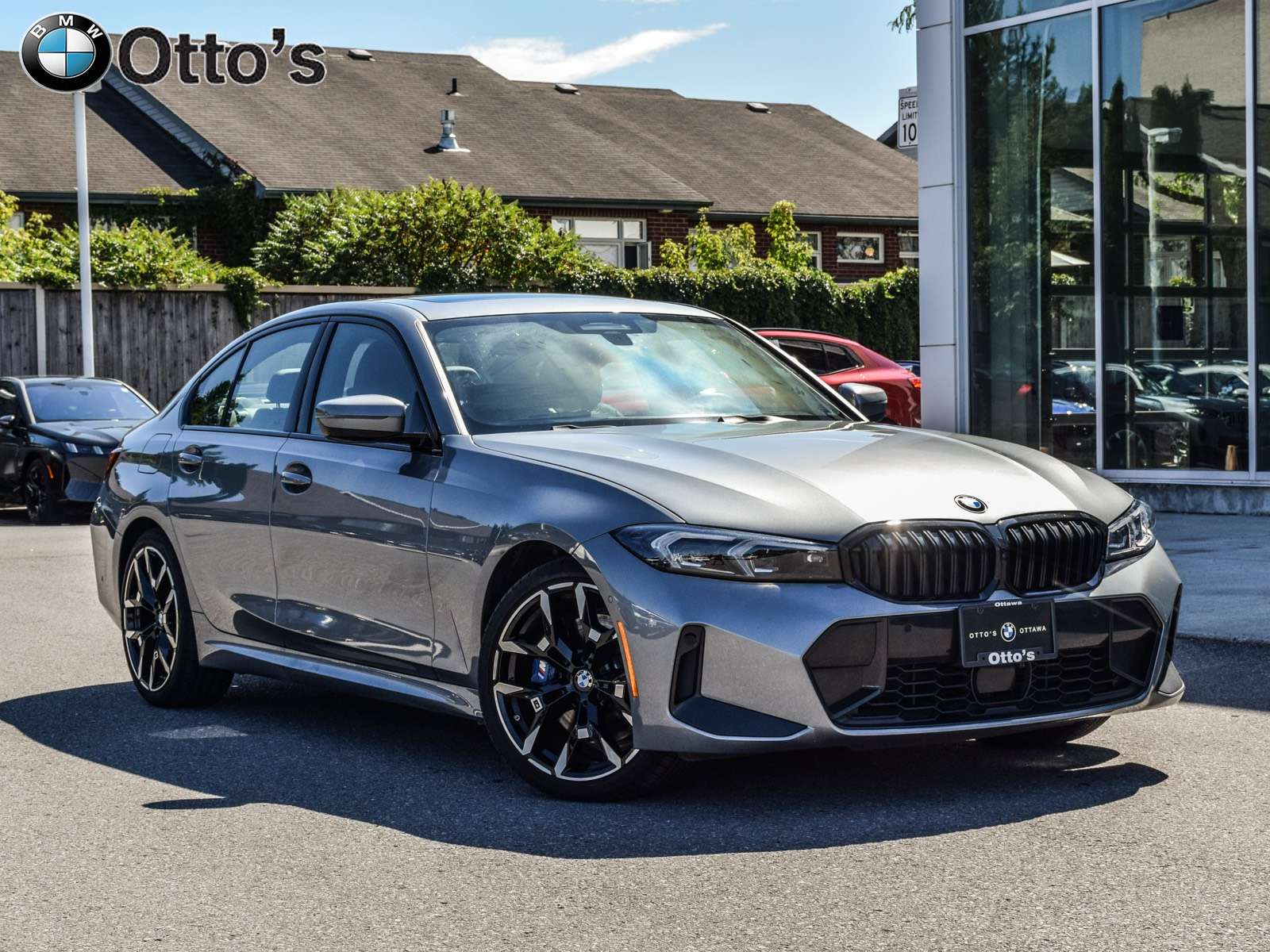 Gray (Skyscraper Grey Metallic) 2026 BMW 3 Series Sedan All-Wheel Drive Automatic