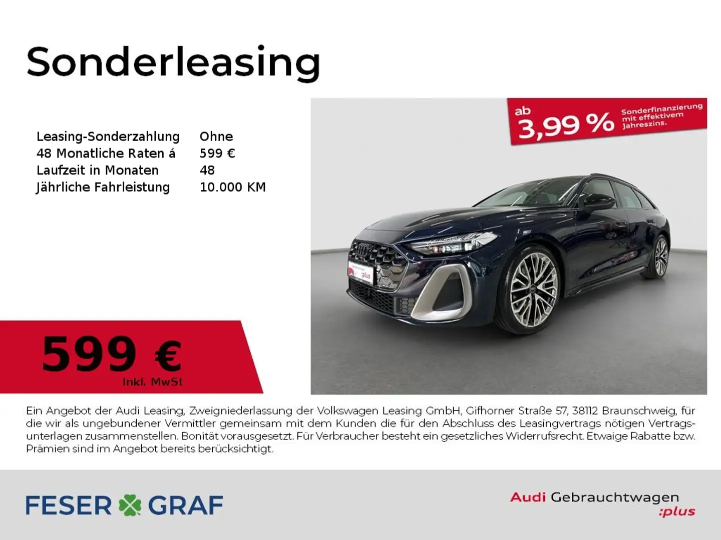 Audi A5 Avant TFSI quattro S line Matrix Navi Blu/Azzurro - 1