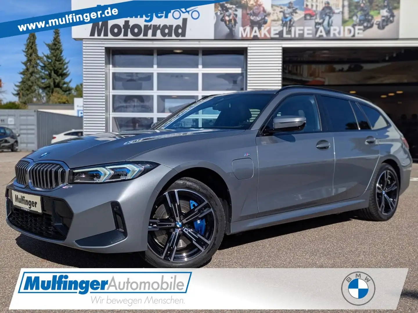 BMW 330 e T xDr.M Sport FACELIFT HUD PanoD.H/K AHK P+ Grigio - 1