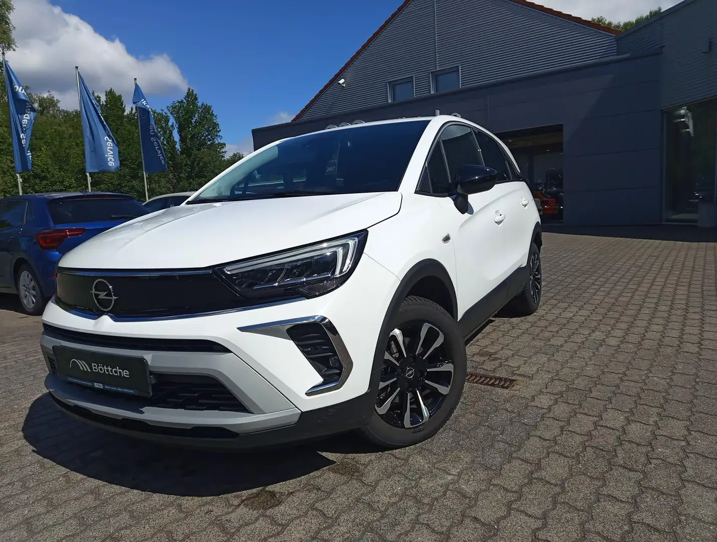 Opel Crossland 1.2 Elegance Paket AT/Allw/LED/Navi/Shz/180°Kamera Weiß - 2