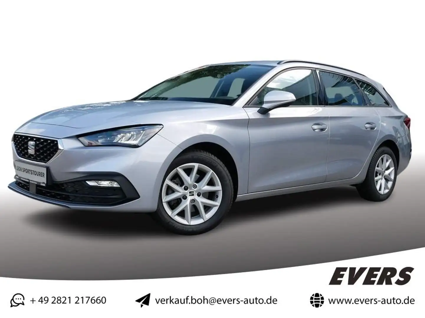 SEAT Leon ST STYLE 1.5 eTSI DSG NAVI+LED+TEMPOMAT Silber - 1