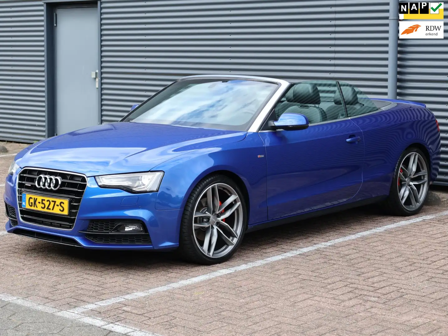 Audi A5 Cabriolet 2.0 TFSI quattro Sport Edition S-Line B& Bleu - 1