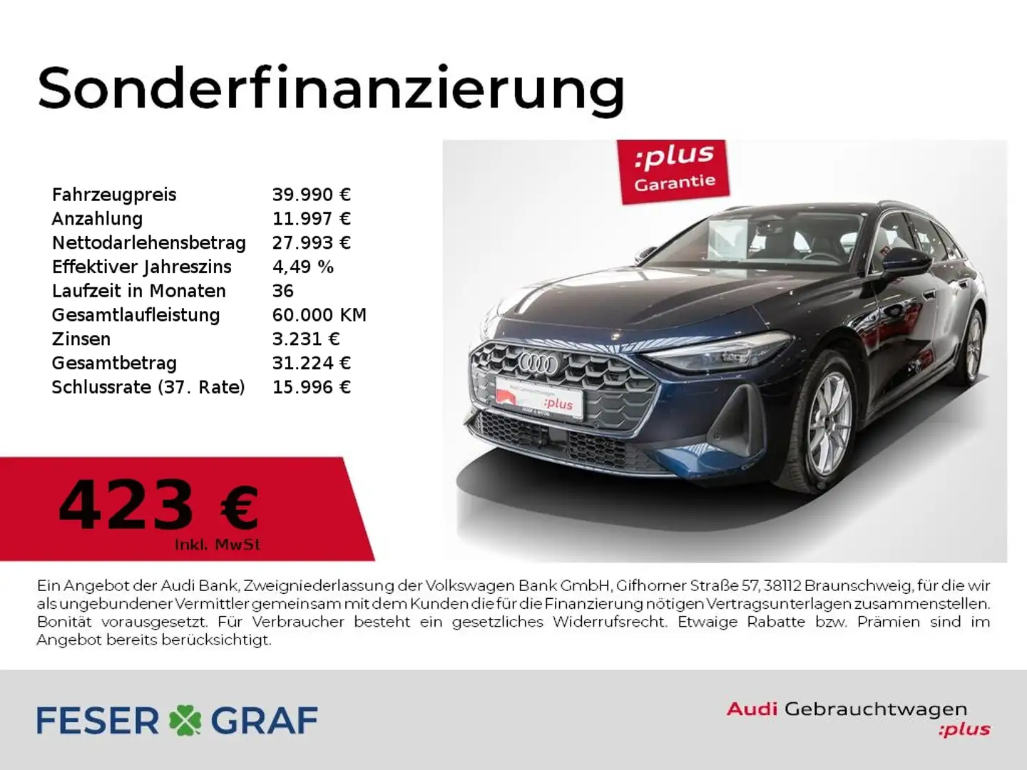 Audi A5 Avant TFSI Stronic,LED,ACC,Leder,Navi+,Kamera Blau - 1