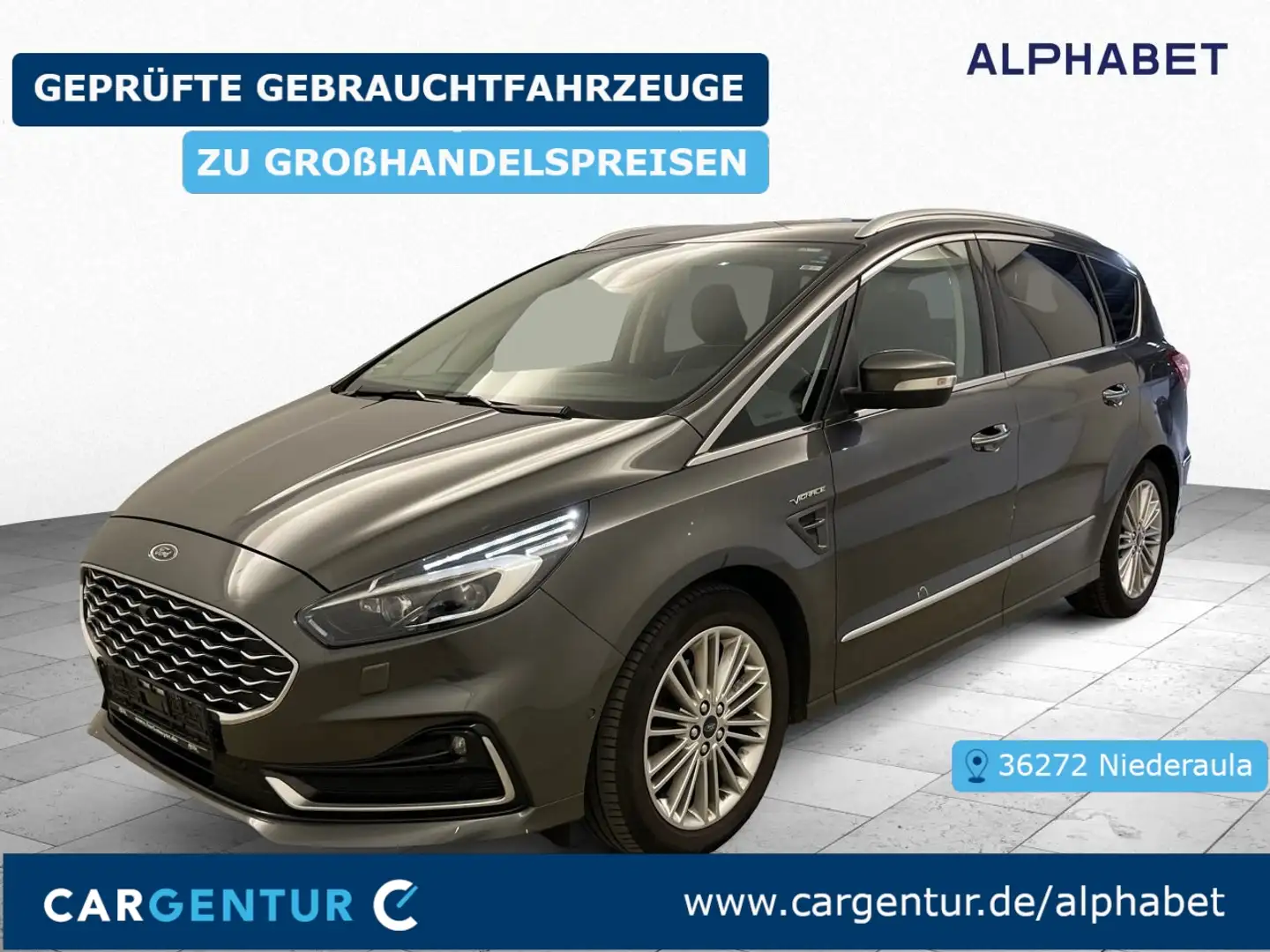 Ford S-Max 2.0 EcoBlue Vignale AHK SpoSi ACC BLIS Key Gris - 1