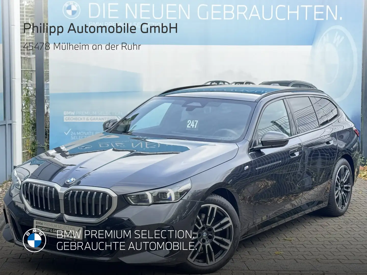 BMW 520 d xDrive M Sport AHK PANO StHzg h&k DA+ 2,99% Grau - 1