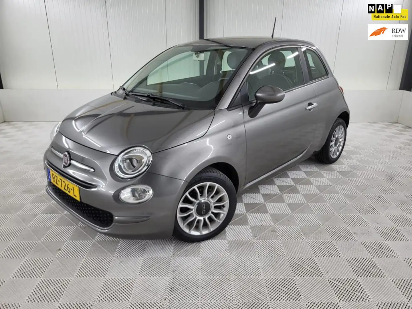 Fiat 500 0.9 TwinAir Turbo Popstar Gris - 1